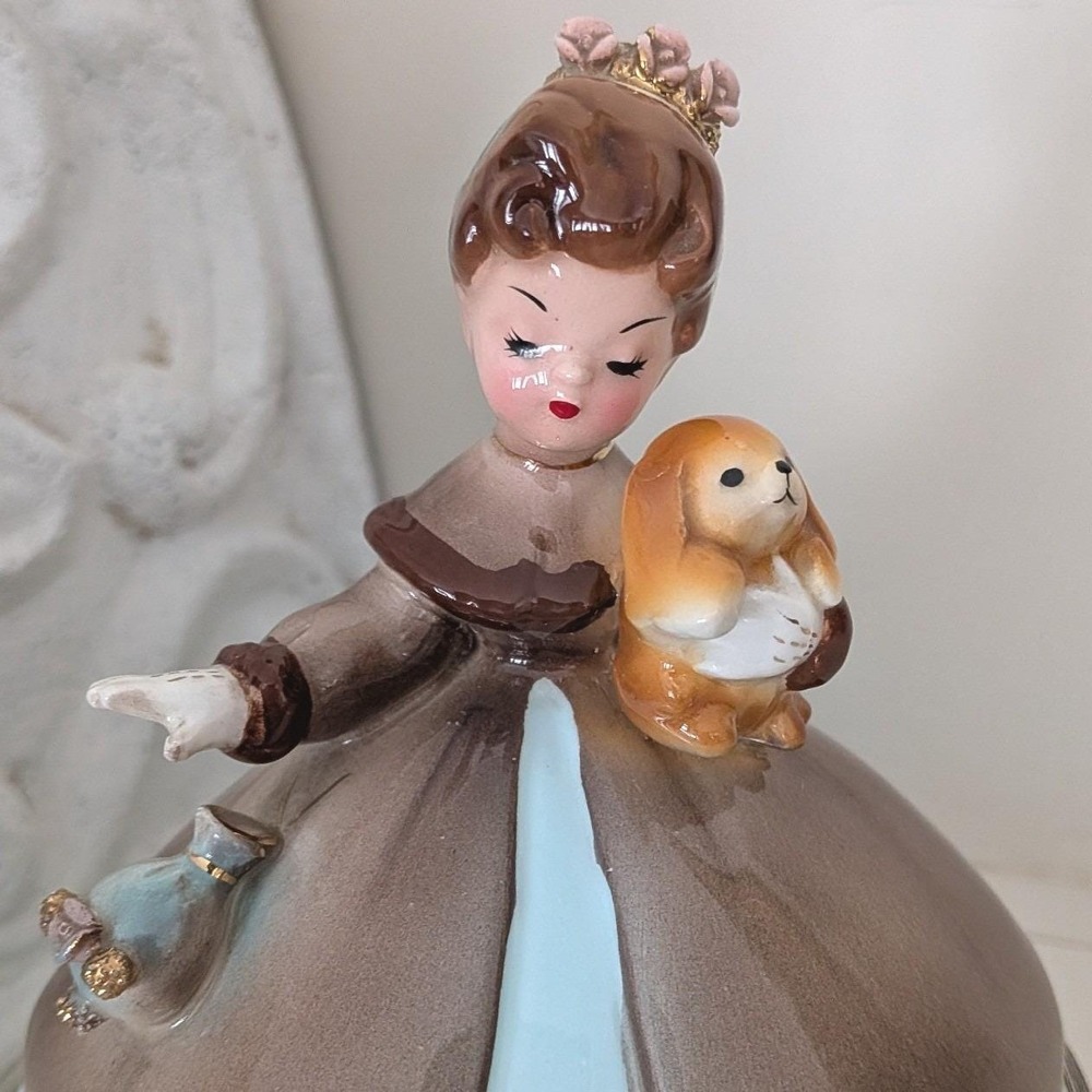 Rare Vintage Josef Originals Little Pet Series Girl with Puppy Dog Figurine - Picture 5 of 6